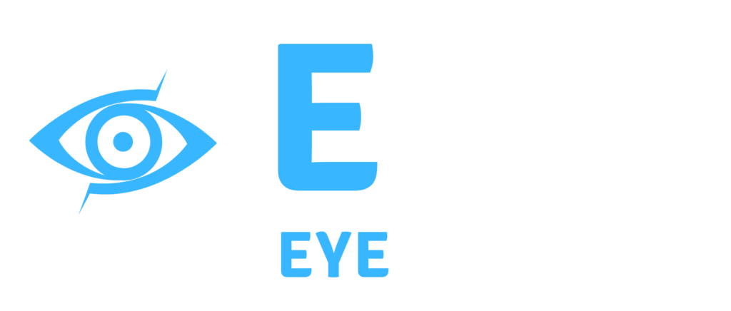 EOB - Eye On Bits logo featuring a stylized eye emblem in blue, symbolizing vigilance in cybersecurity, accompanied by the company name
