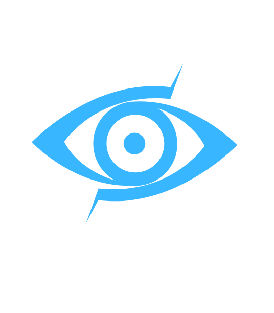 EOB - Eye On Bits logo featuring a stylized eye emblem in blue, symbolizing vigilance in cybersecurity, accompanied by the company name